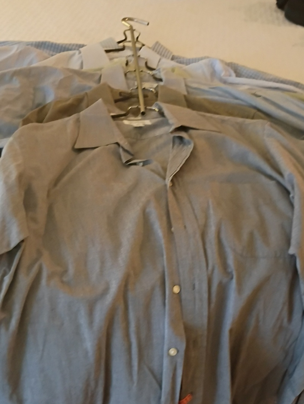 6 Barneys New York Light  Button-Up Shirts Vintage 15 - 16 1/5